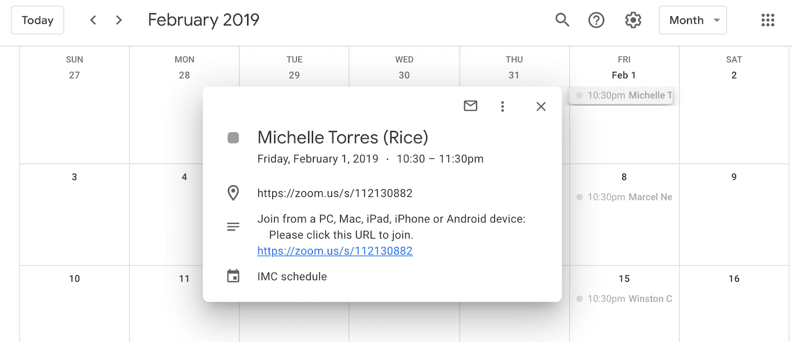 Google Calendars