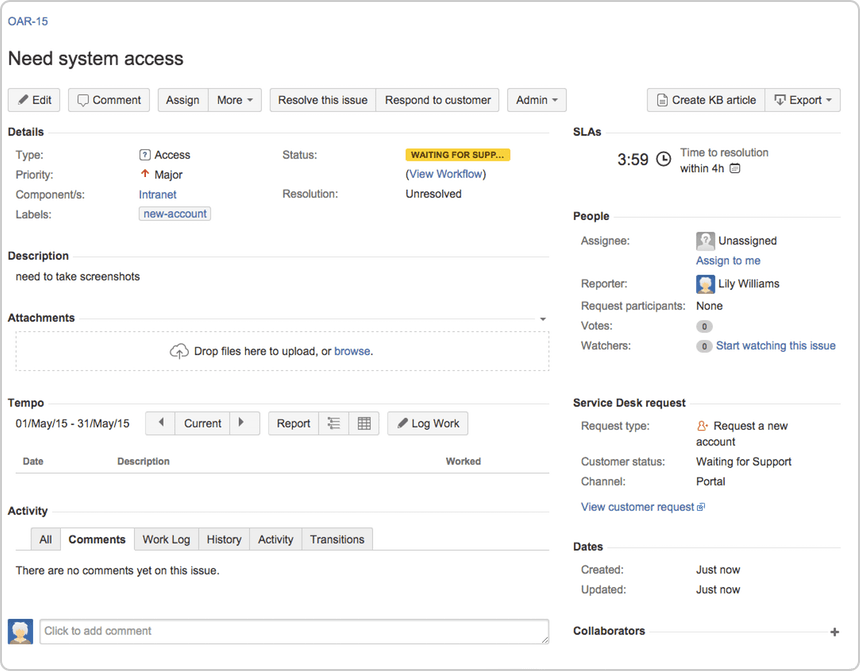 Jira Service Desk