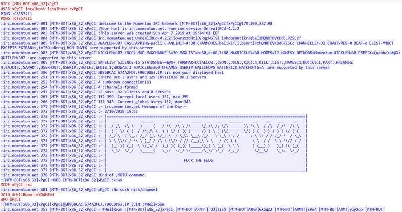 Trend Micro observed notable malware activity associated with the Momentum Botnet