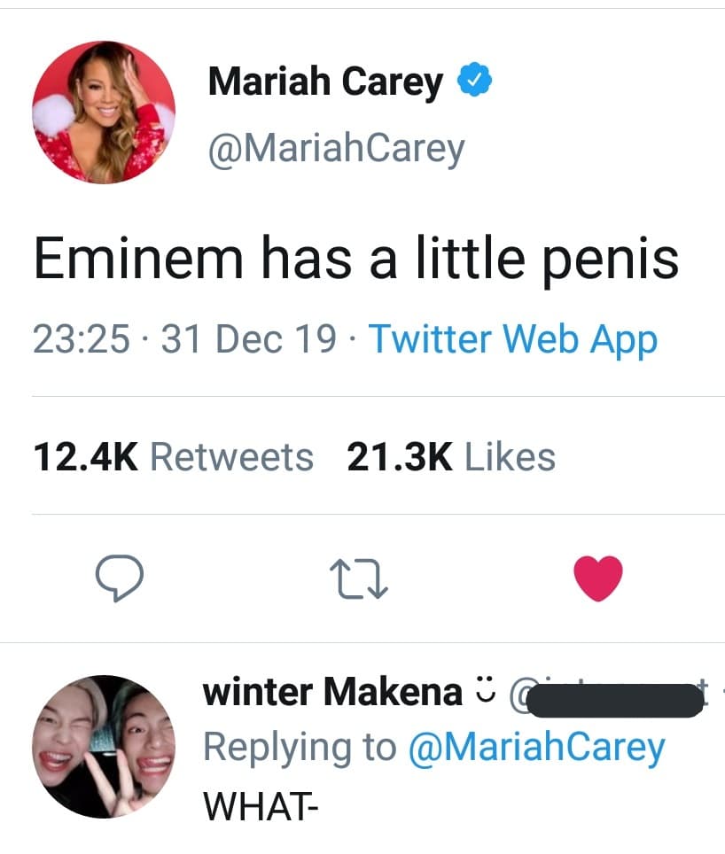 Mariah Carey account hacked