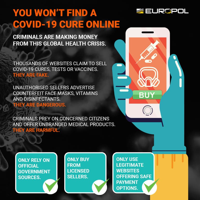 Operation Pangea: Europol dismantles criminal gangs selling coronavirus medicine, surgical masks