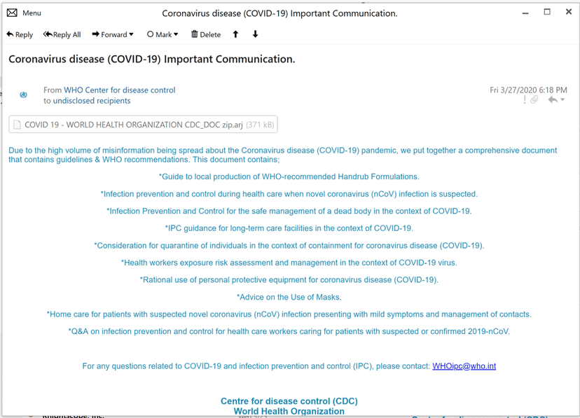 New Coronavirus-themed campaign spread Lokibot worldwide