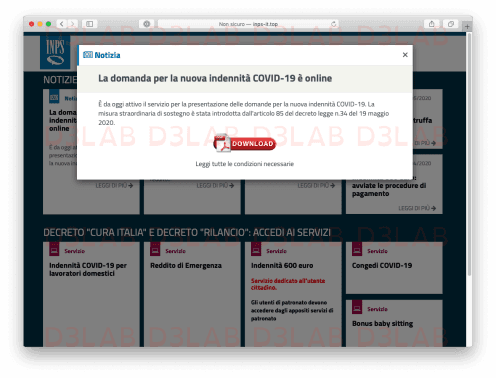 COVID-19 campaign INPS