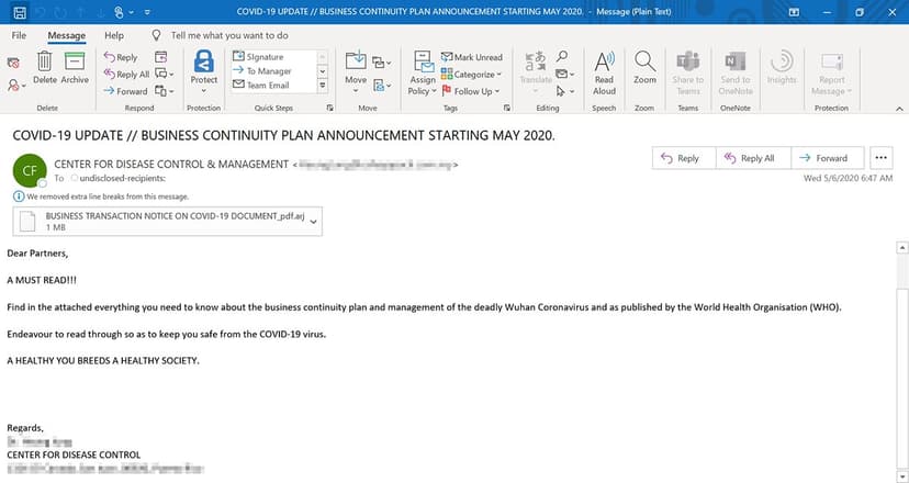Crooks continues to use COVID-19 lures, Microsoft warns