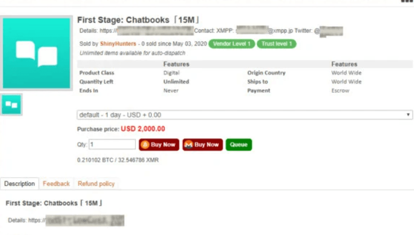 Shiny Hunters group is selling data from 11 companies on the Dark Web