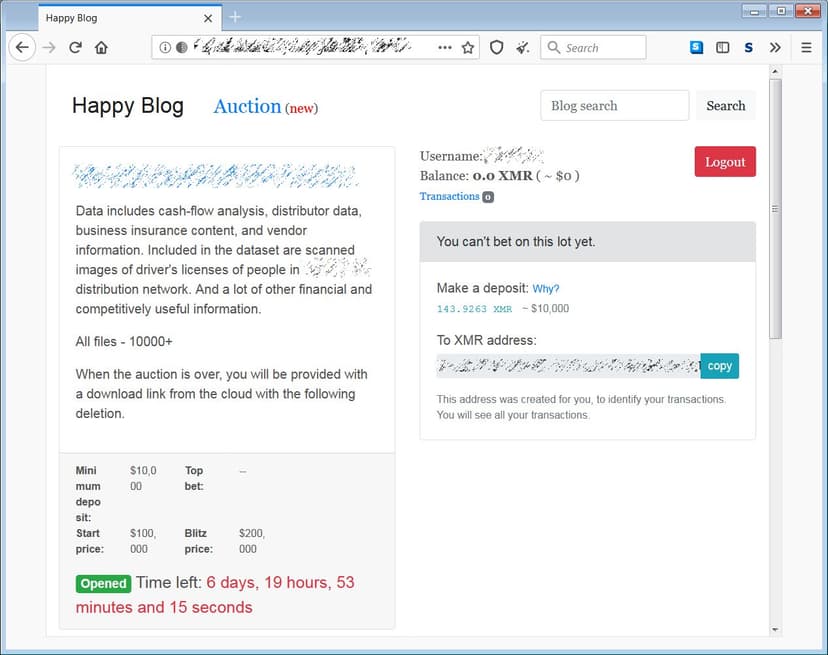 Sodinokibi ransomware gang launches auction site to sell stolen data
