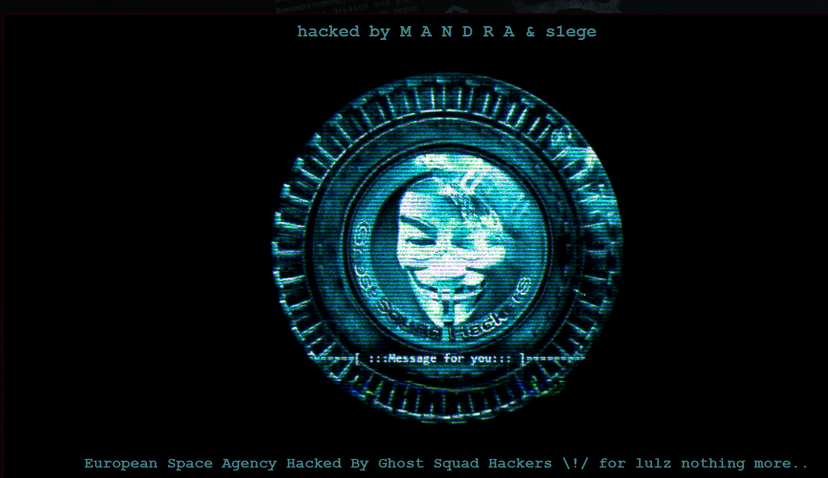 Exclusive, Ghost Squad Hackers defaced European Space Agency (ESA) site