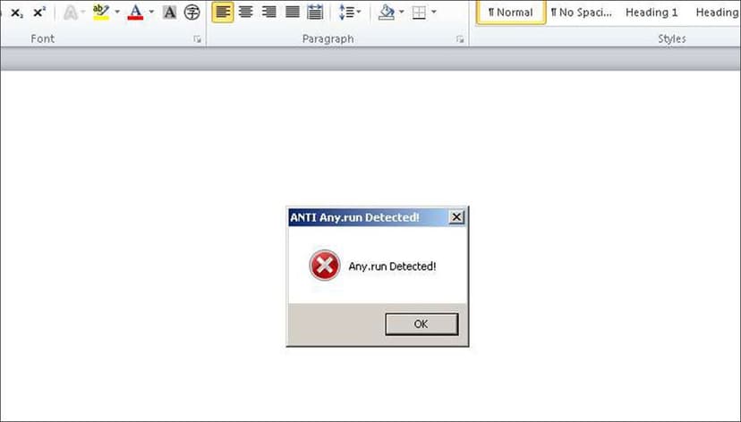 Malware campaign attempts to evade analysis with Any.Run sandbox