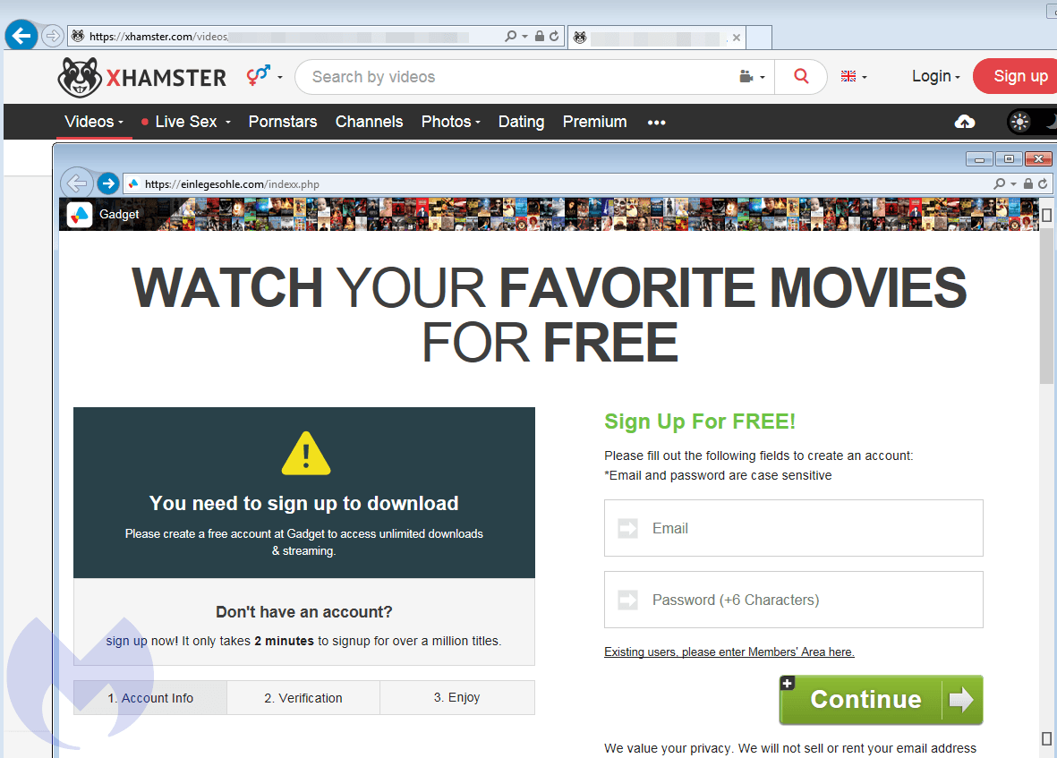 porn sites malvertising