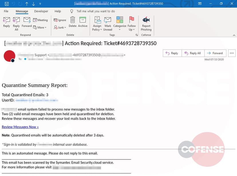 Hackers use overlay screens on legitimate sites to steal Outlook credentials