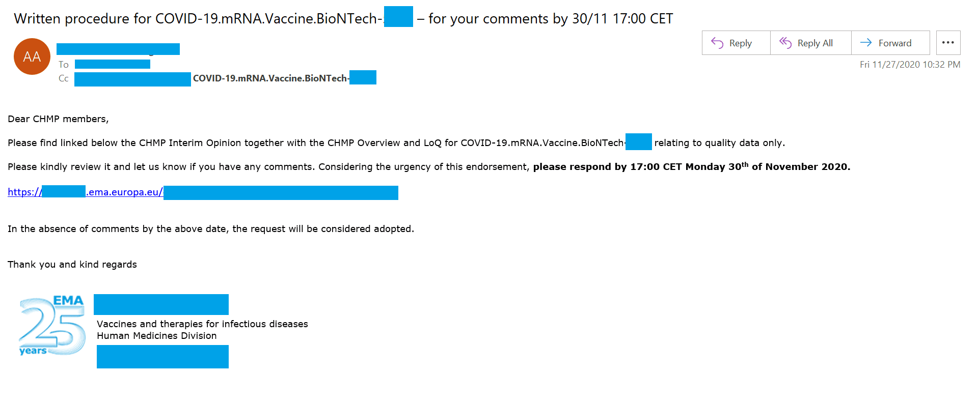 COVID-19 alleged EMA documents 2