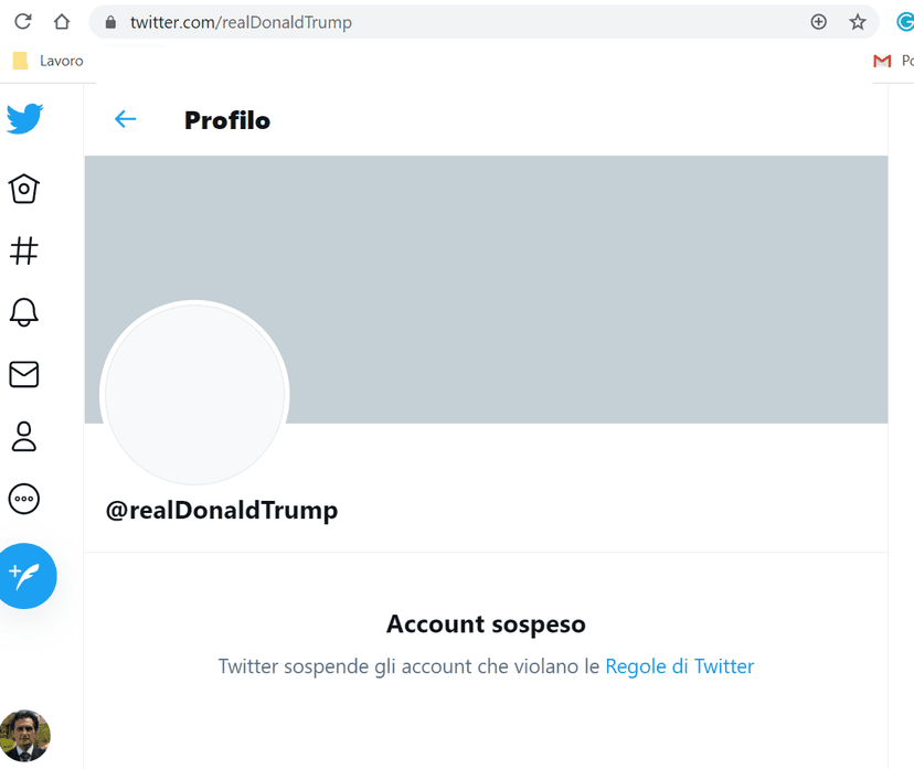 Twitter has permanently suspended the account of President Donald Trump