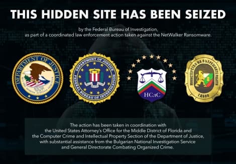 netwalker ransomware site seizure