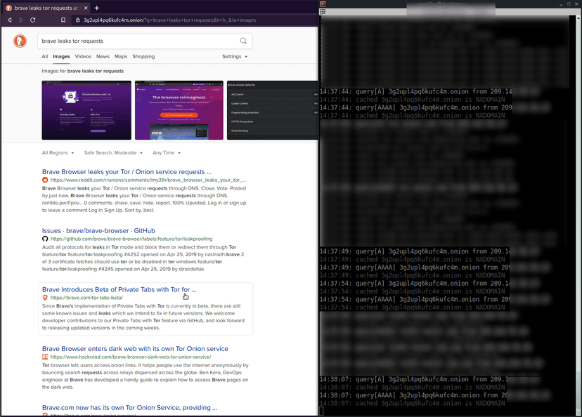 Privacy bug in the Brave browser exposes Tor addresses to user’s DNS provider