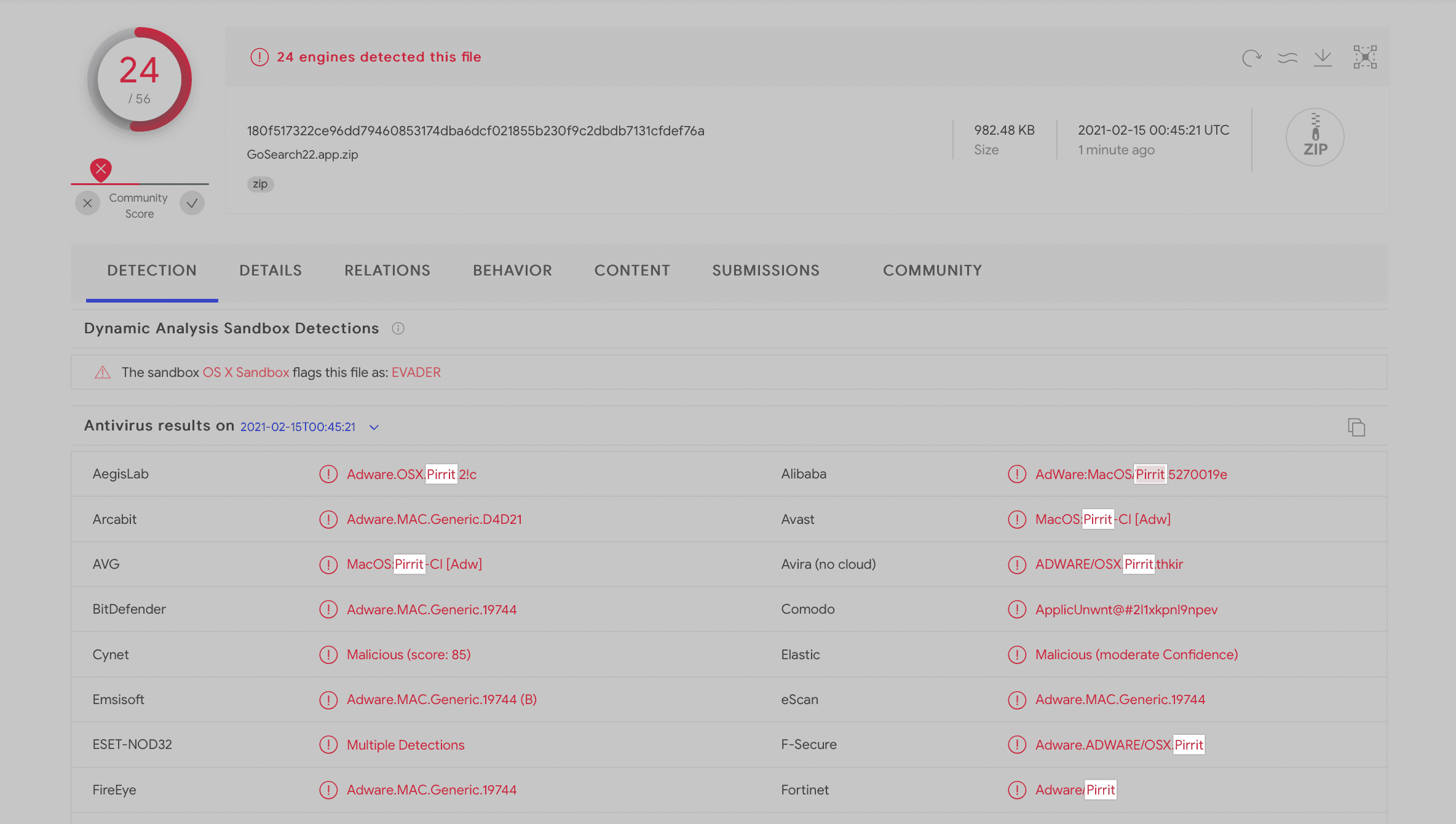 M1 chip malware detection