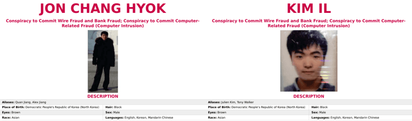 US DoJ charges three members of the North Korea-linked Lazarus APT group