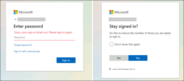BEC campaign Phishing landing page