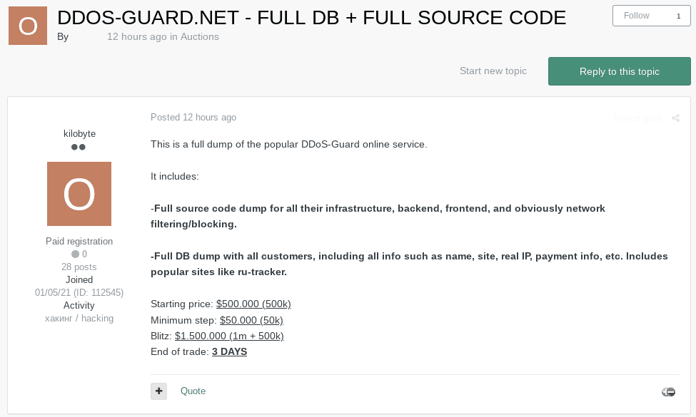 bulletproof hosting