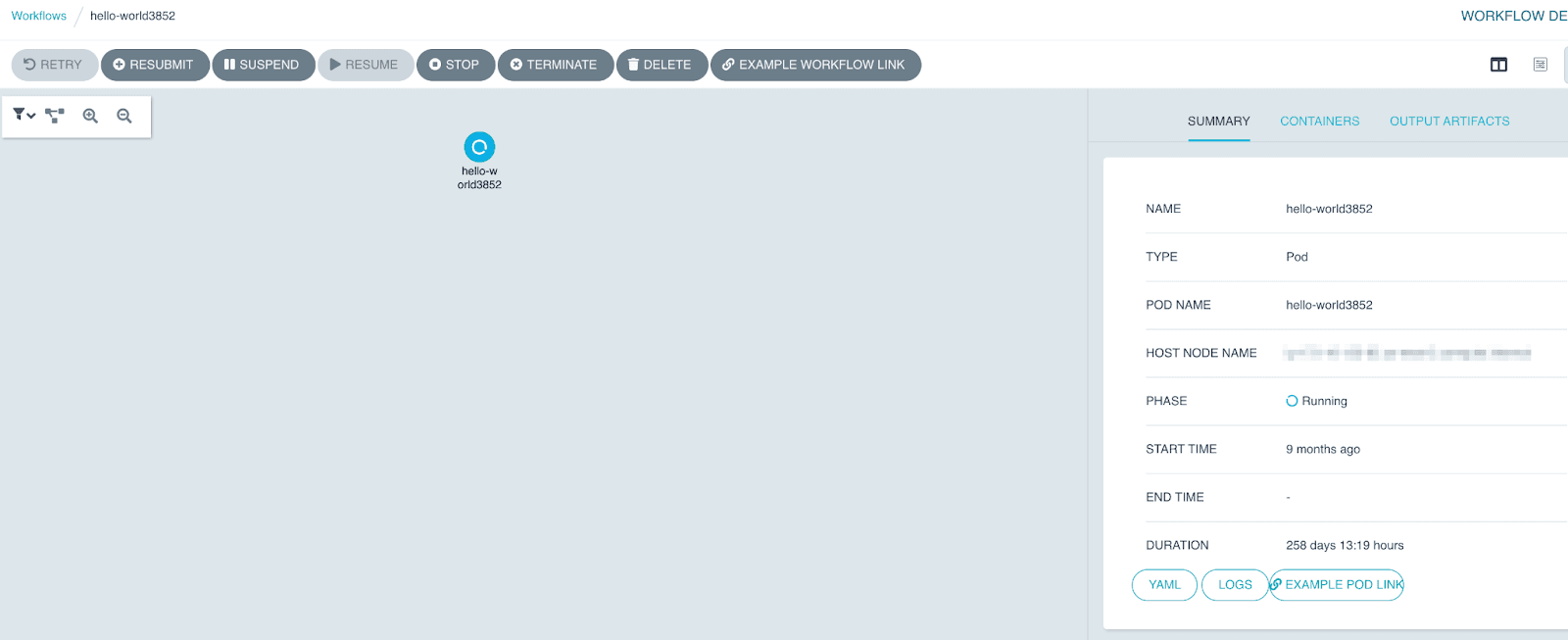 Kubernetes Argo Workflow