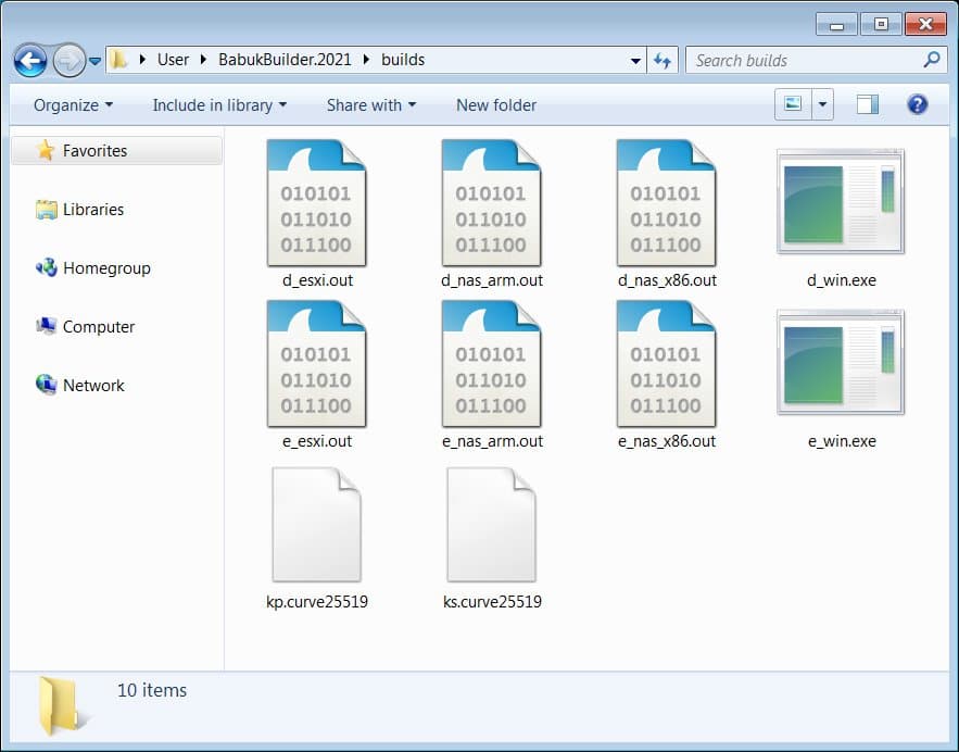 babuk ransomware builder