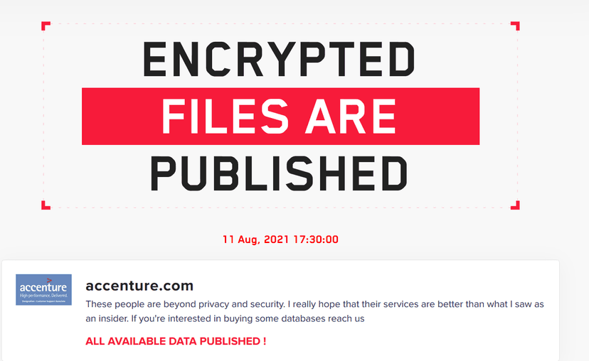 Accenture discloses data breach after LockBit ransomware attack
