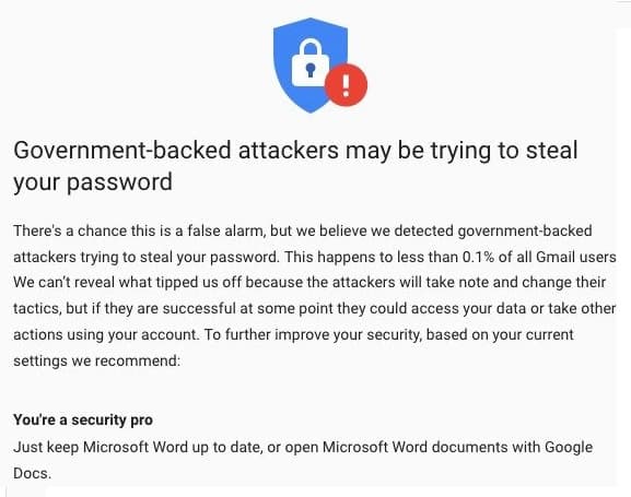 Gmail alert