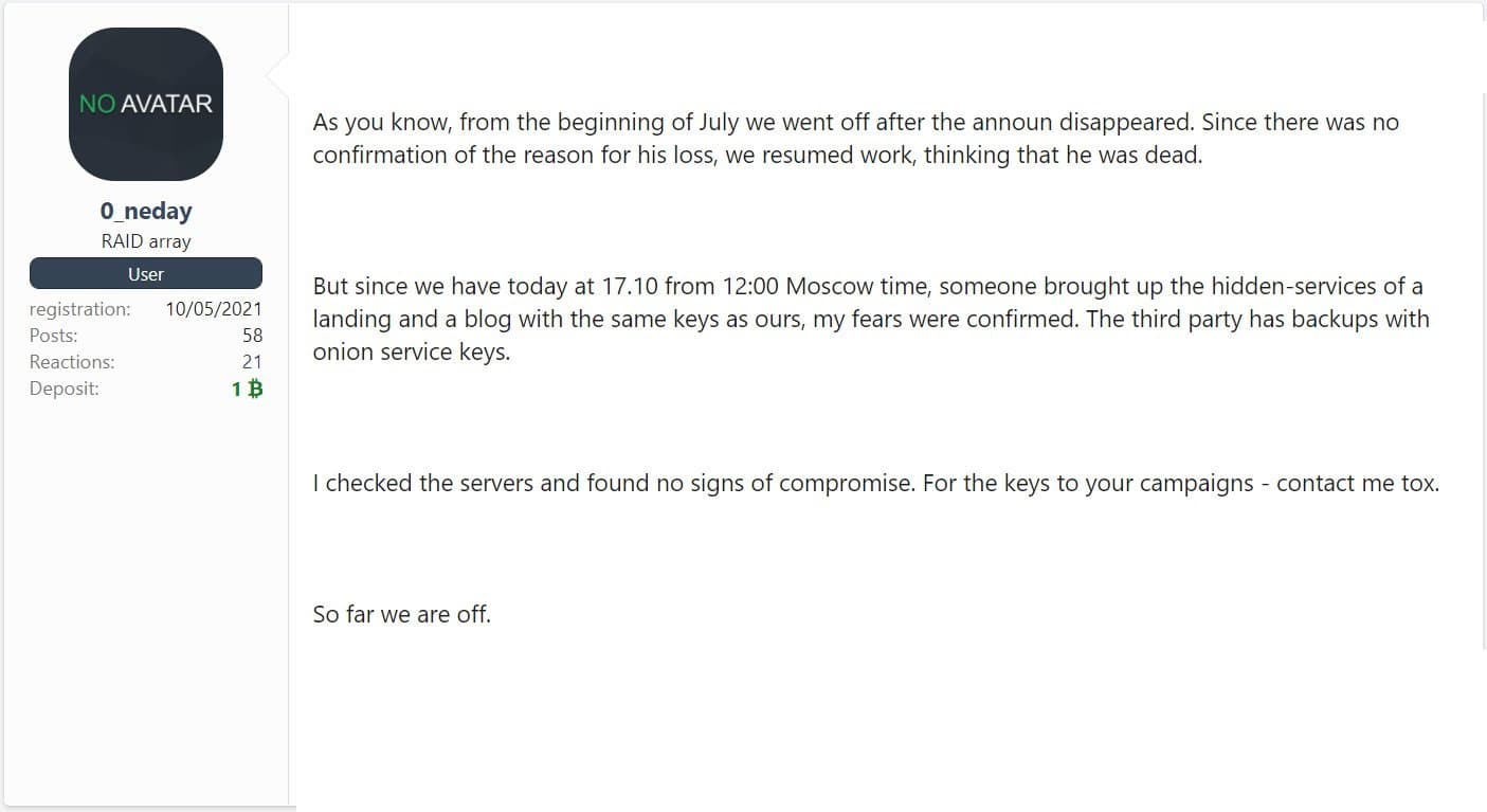 revil operation shut down2