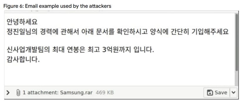 North Korea-linked Zinc group posed as Samsung recruiters to target security firms