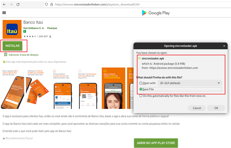 New Android banking Malware targets Brazil’s Itaú Unibanco Bank