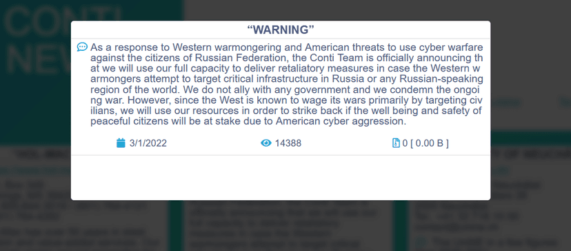 Hacker leaked a new version of Conti ransomware source code on Twitter