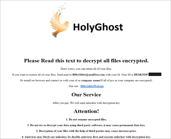 Holy Ghost ransomware operation is linked to North Korea
