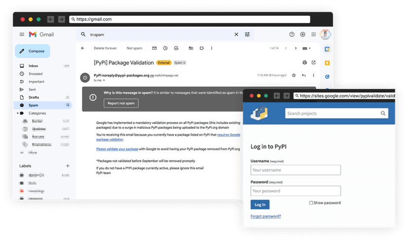 Experts warn of the first known phishing attack against PyPI