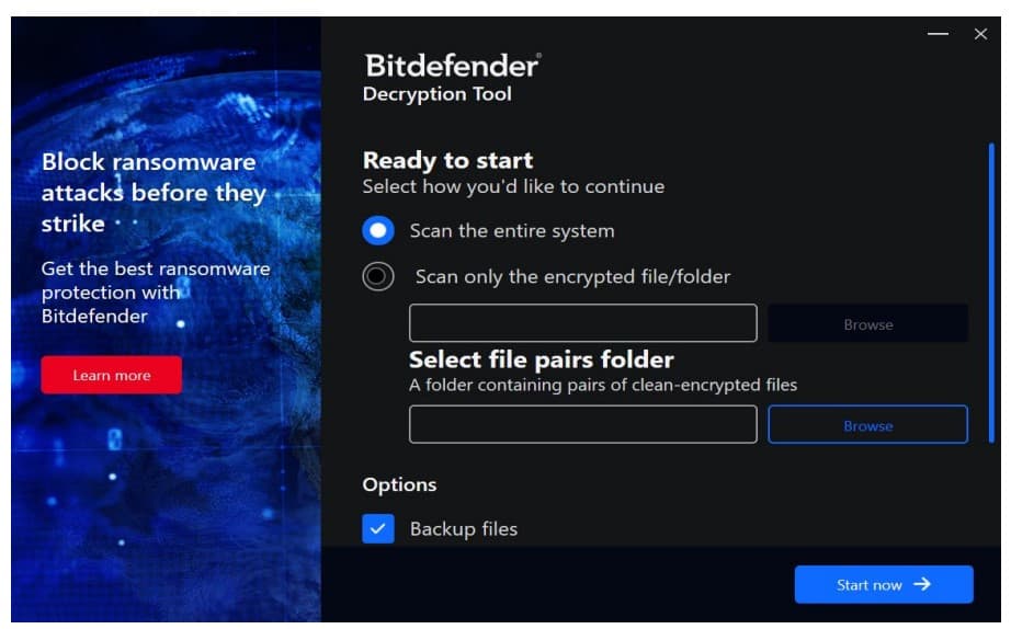 LockerGoga ransomware decryptor
