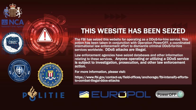 Law enforcement shutdown a long-standing DDoS-for-hire service