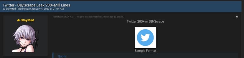 Twitter: 200M dataset was not obtained through the exploitation of flaws in its systems