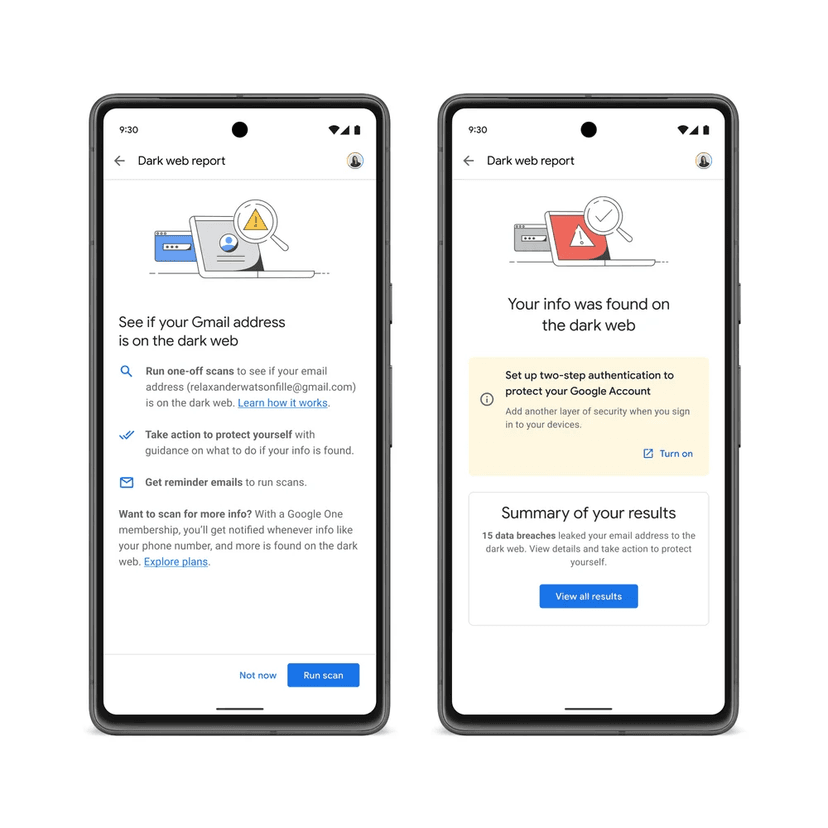 Google will provide dark web monitoring to all US Gmail users and more