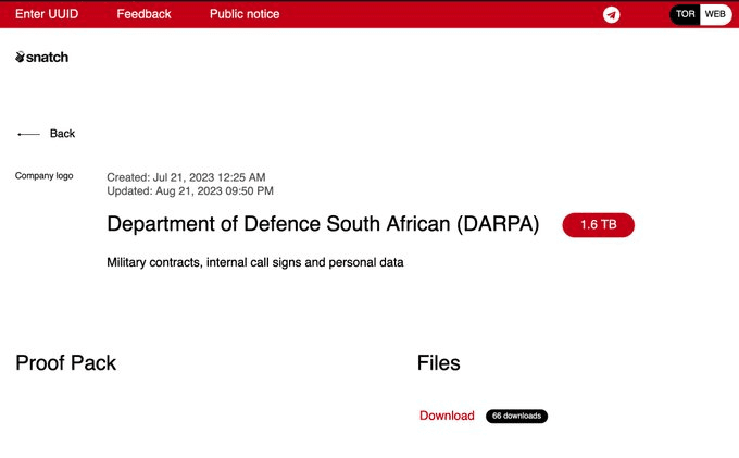 Department of Defence South Africa