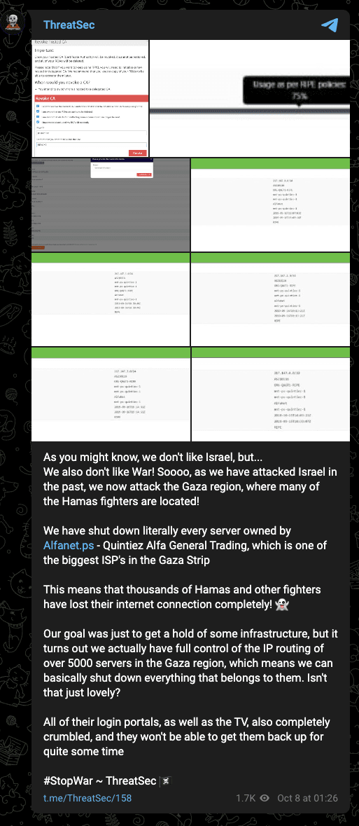 Hacktivists in Palestine and Israel