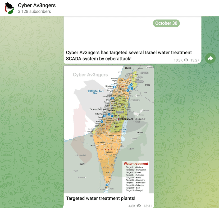 Iranian hacker group Cyber Av3ngers hacked the Municipal Water Authority of Aliquippa in Pennsylvania