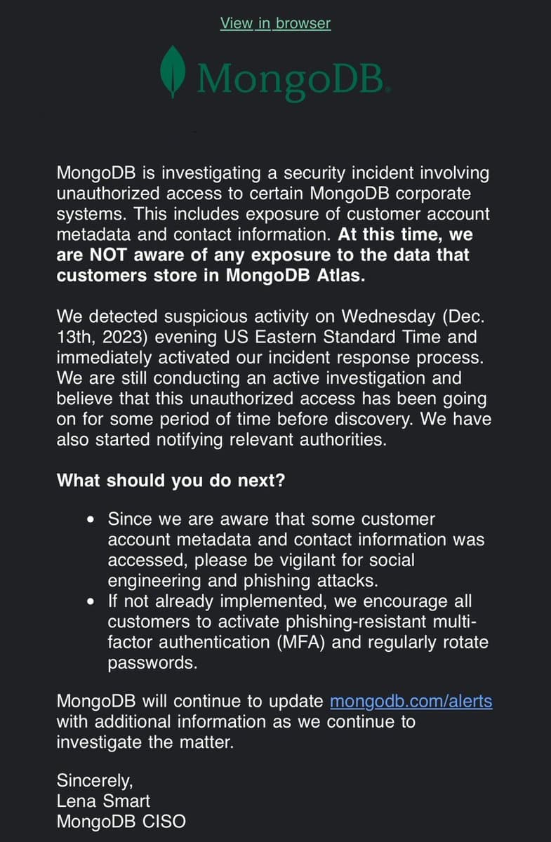 MongoDB