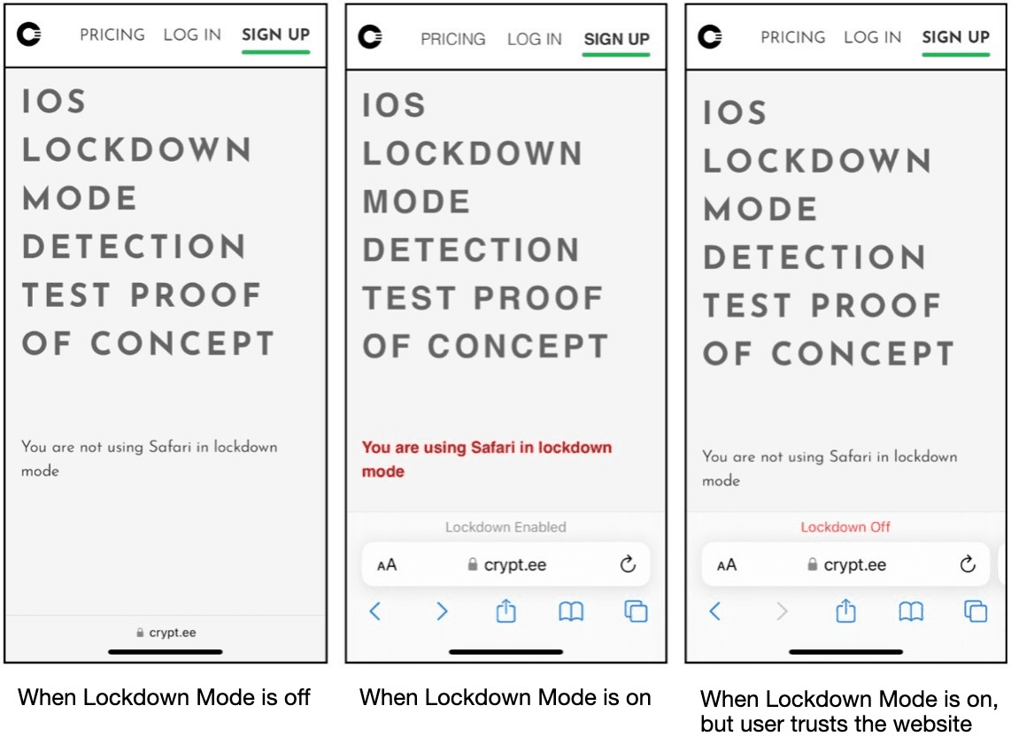 Fake Lockdown Mode
