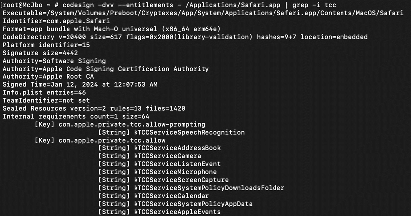 macOS HM Surf flaw in TCC allows bypass Safari privacy settings