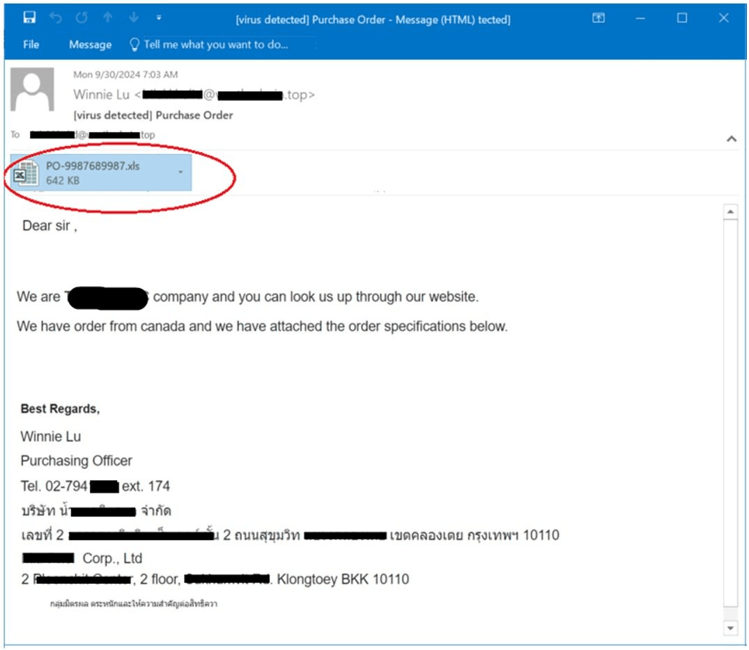Remcos RAT phishing