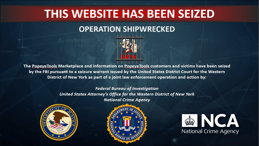 DoJ seized credit card marketplace PopeyeTools and charges its administrators