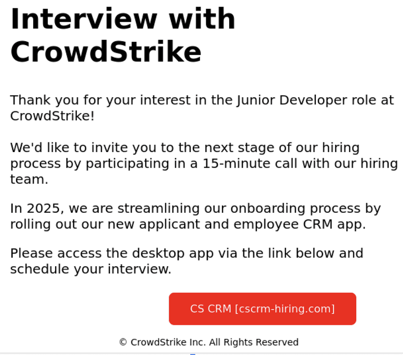 Phishers abuse CrowdStrike brand targeting job seekers with cryptominer<gwmw style="display:none;"></gwmw>