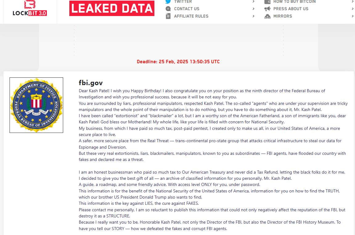 Lockbit ransomware gang