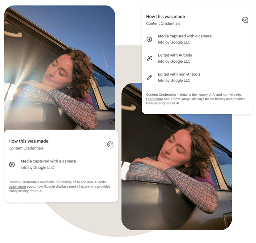 Google Pixel 10 adds C2PA to camera and Photos to spot AI-generated or edited images