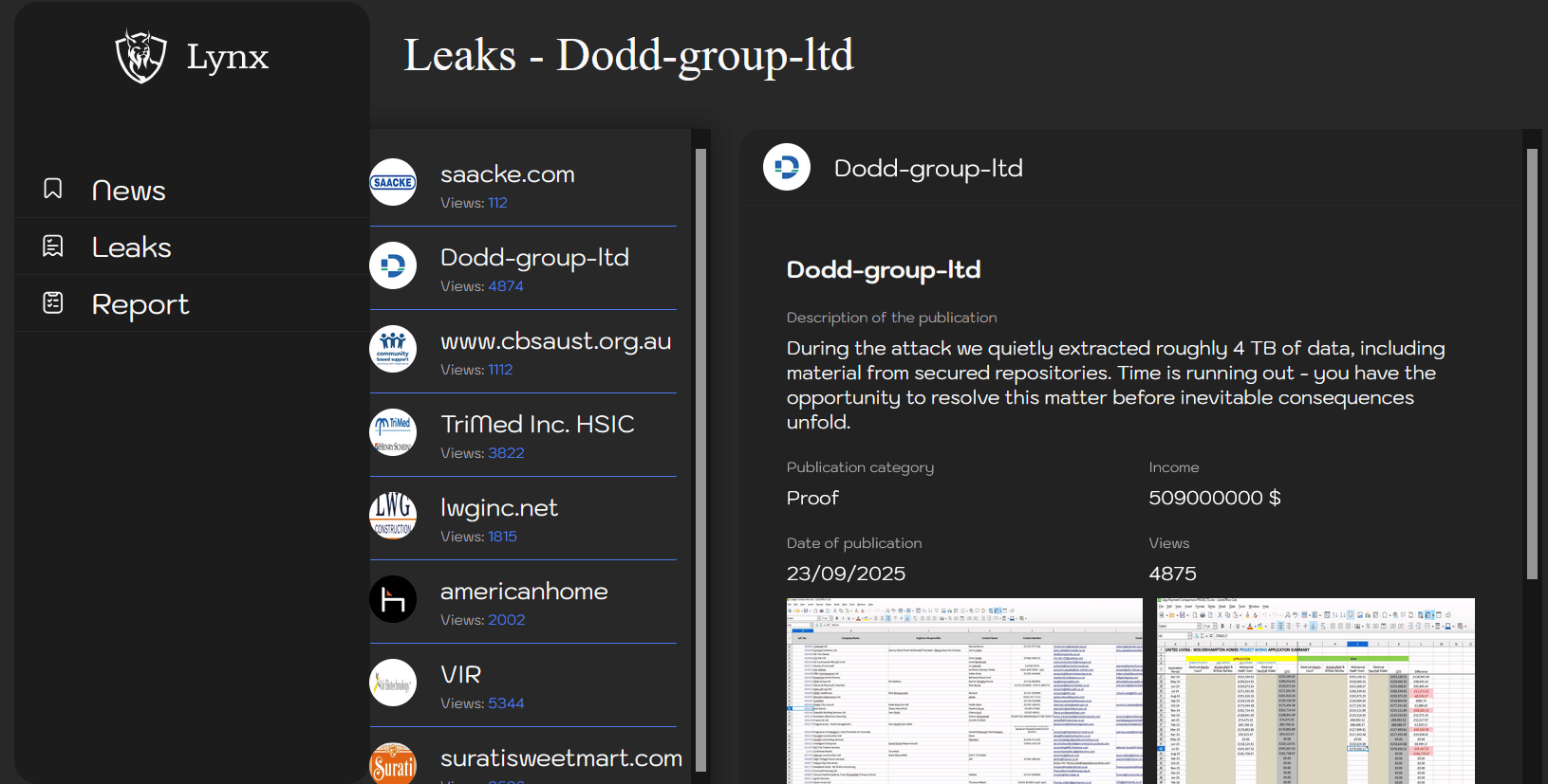 Dodd Group UK MoD