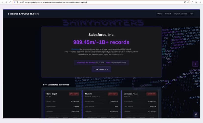 ShinyHunters Launches Data Leak Site: Trinity of Chaos Announces New Ransomware Victims